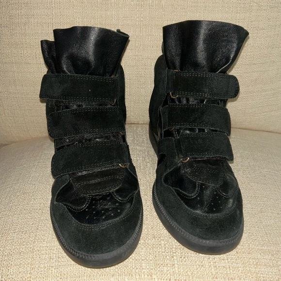 Isabel Marant Bekett Wedge Leather Suede Sneakers - Picture 7 of 8